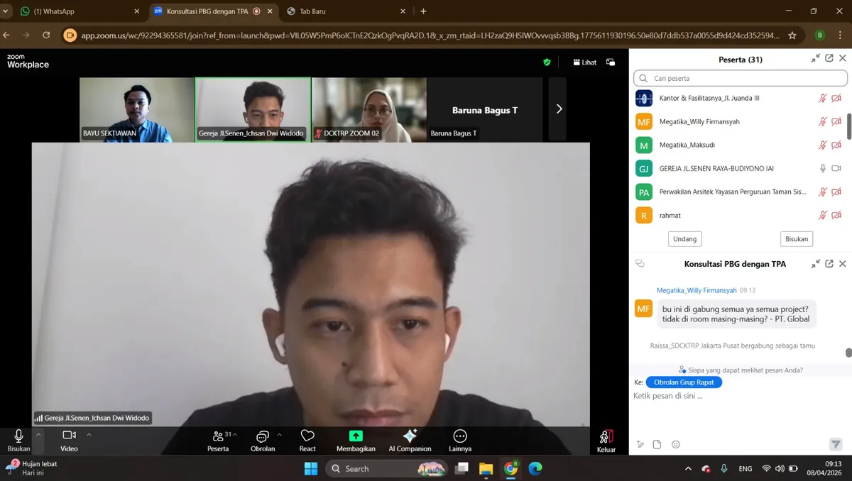 Rapat Koordinasi Teknis PBG Sarana Ibadah Senen Raya